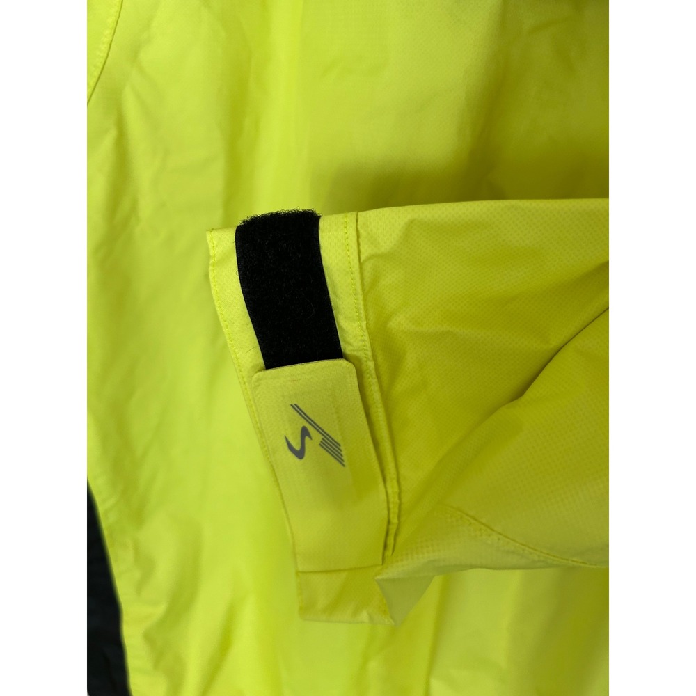Showers Pass Mens Large Neon Yellow Reflective Cycling Rain Jacket Windbreaker - Picture 5 of 9